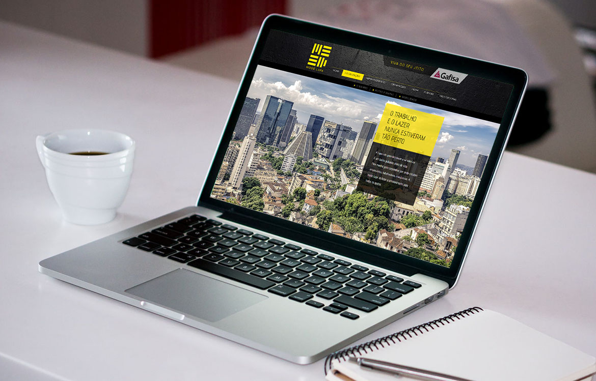 Desenvolvimento de site personalizado para o Lançamento imobiliário Mood Lapa - Gafisa